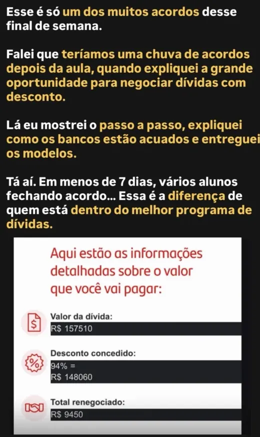 Print de acordo com desconto