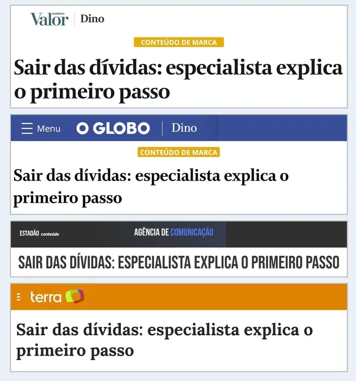 Reportagens no Valor Econômico, O Globo, Estadão e Terra